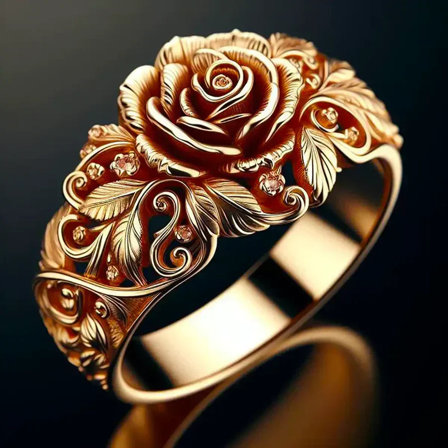 Golden Blossom Ring | Gold
