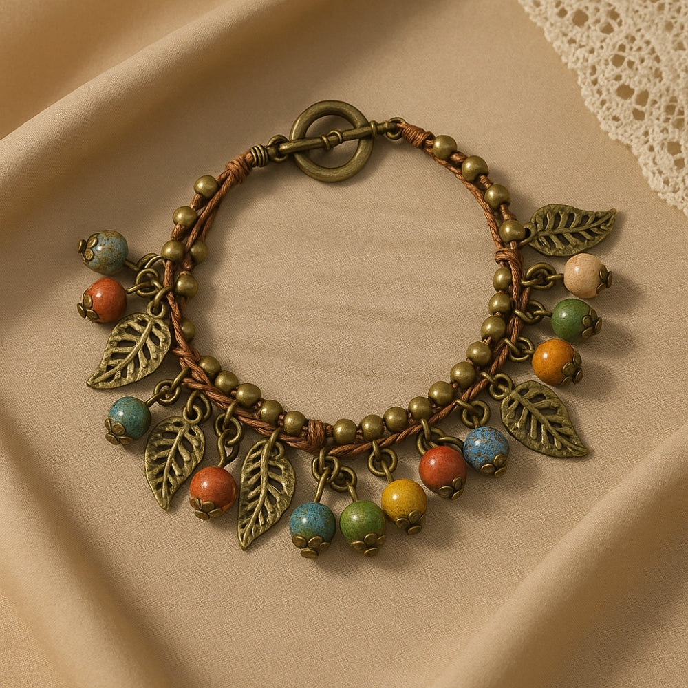 Squirrel Autumn Charm Bracelet