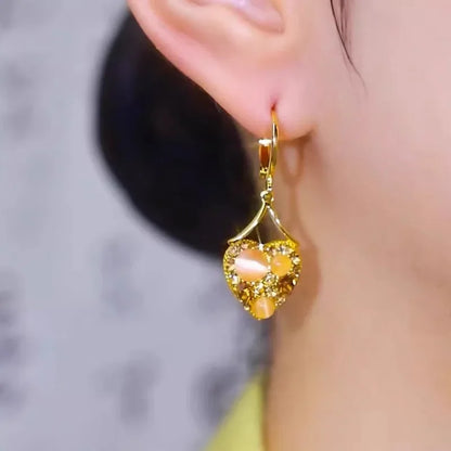 Golden Heart Earrings